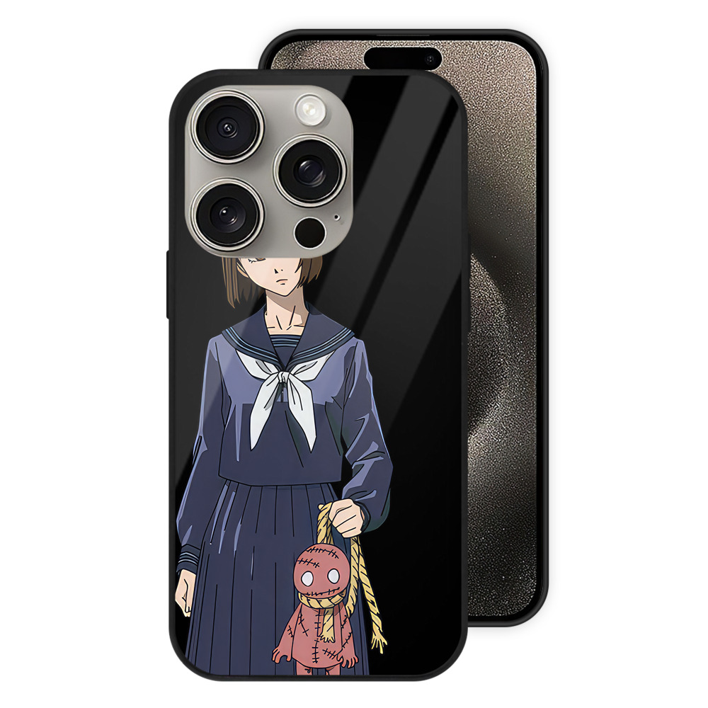 （画像用） 呪術廻戦 Jujutsu Kaisen 【iPhone15Pro対応】スマホケース 耐衝撃＆黄変防止 背面ガラス