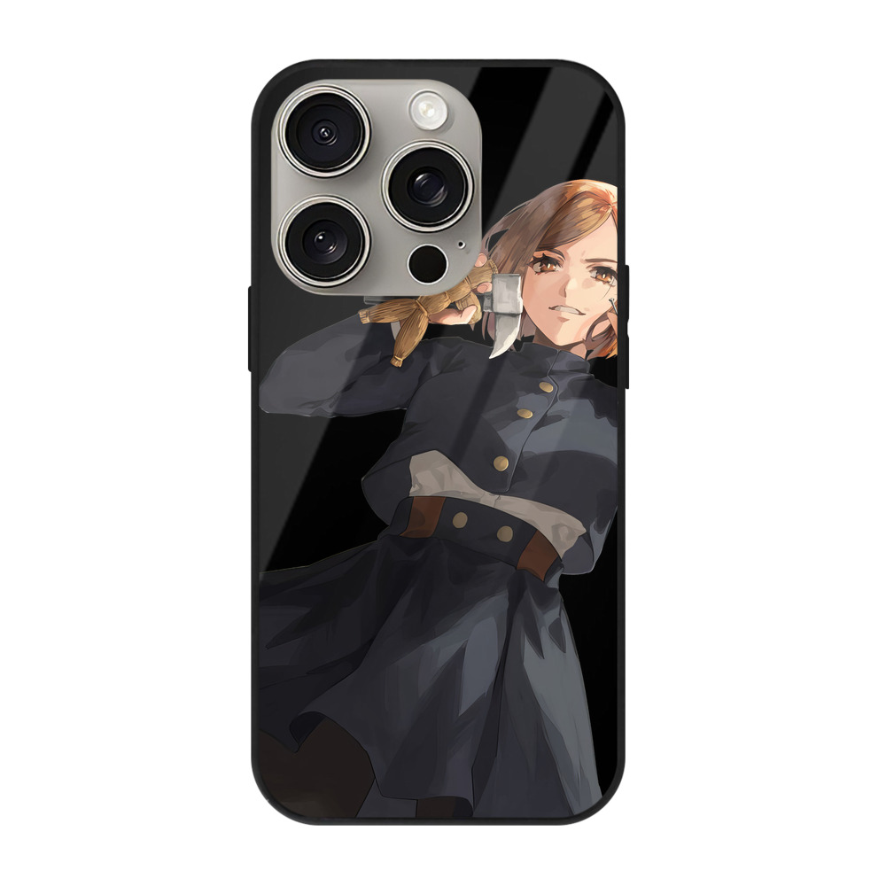 （画像用） 呪術廻戦 Jujutsu Kaisen 【iPhone15Pro対応】スマホケース 耐衝撃＆黄変防止 背面ガラス