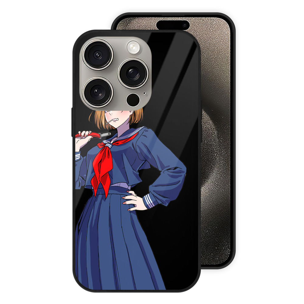 （画像用） 呪術廻戦 Jujutsu Kaisen 【iPhone15Pro対応】スマホケース 耐衝撃＆黄変防止 背面ガラス
