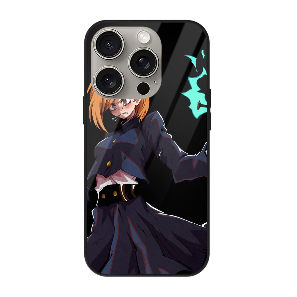 （画像用） 呪術廻戦 Jujutsu Kaisen 【iPhone15Pro対応】スマホケース 耐衝撃＆黄変防止 背面ガラス
