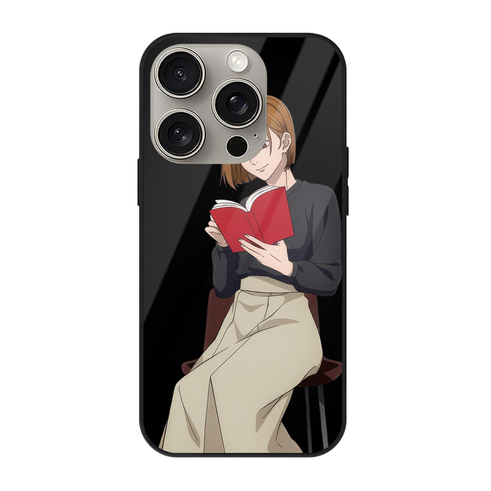 （画像用） 呪術廻戦 Jujutsu Kaisen 【iPhone15Pro対応】スマホケース 耐衝撃＆黄変防止 背面ガラス