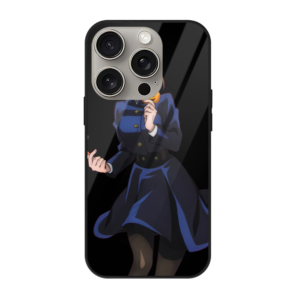 （画像用） 呪術廻戦 Jujutsu Kaisen 【iPhone15Pro対応】スマホケース 耐衝撃＆黄変防止 背面ガラス