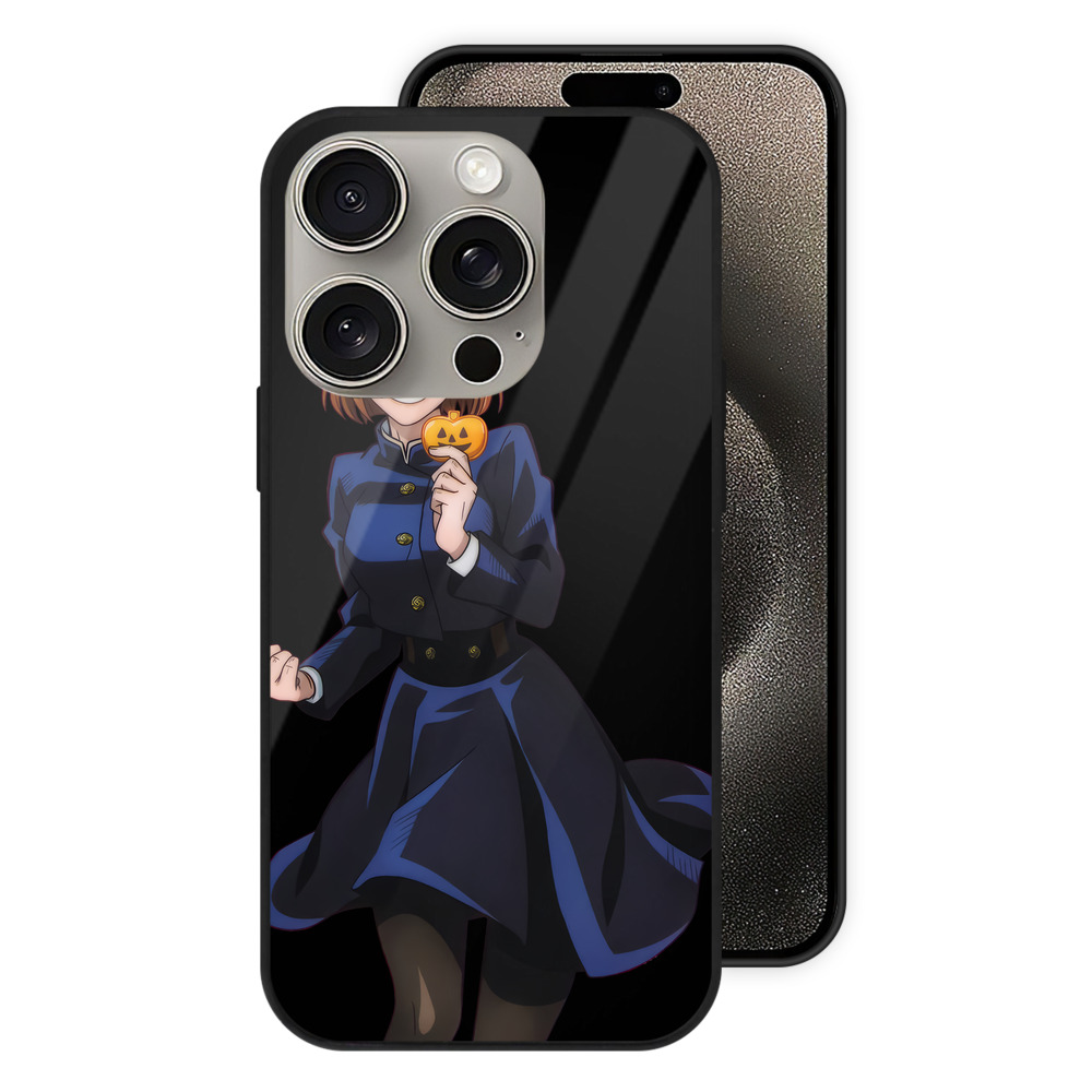 （画像用） 呪術廻戦 Jujutsu Kaisen 【iPhone15Pro対応】スマホケース 耐衝撃＆黄変防止 背面ガラス