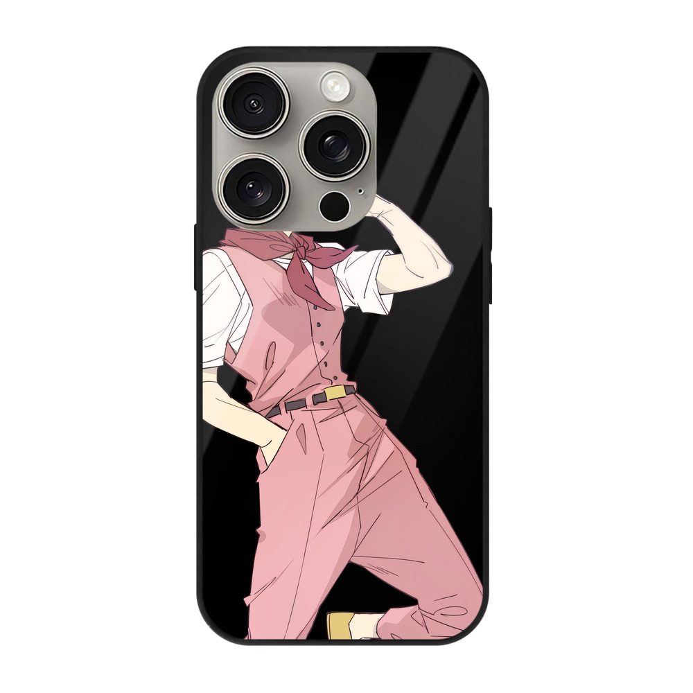 （画像用） 呪術廻戦 Jujutsu Kaisen 【iPhone15Pro対応】スマホケース 耐衝撃＆黄変防止 背面ガラス