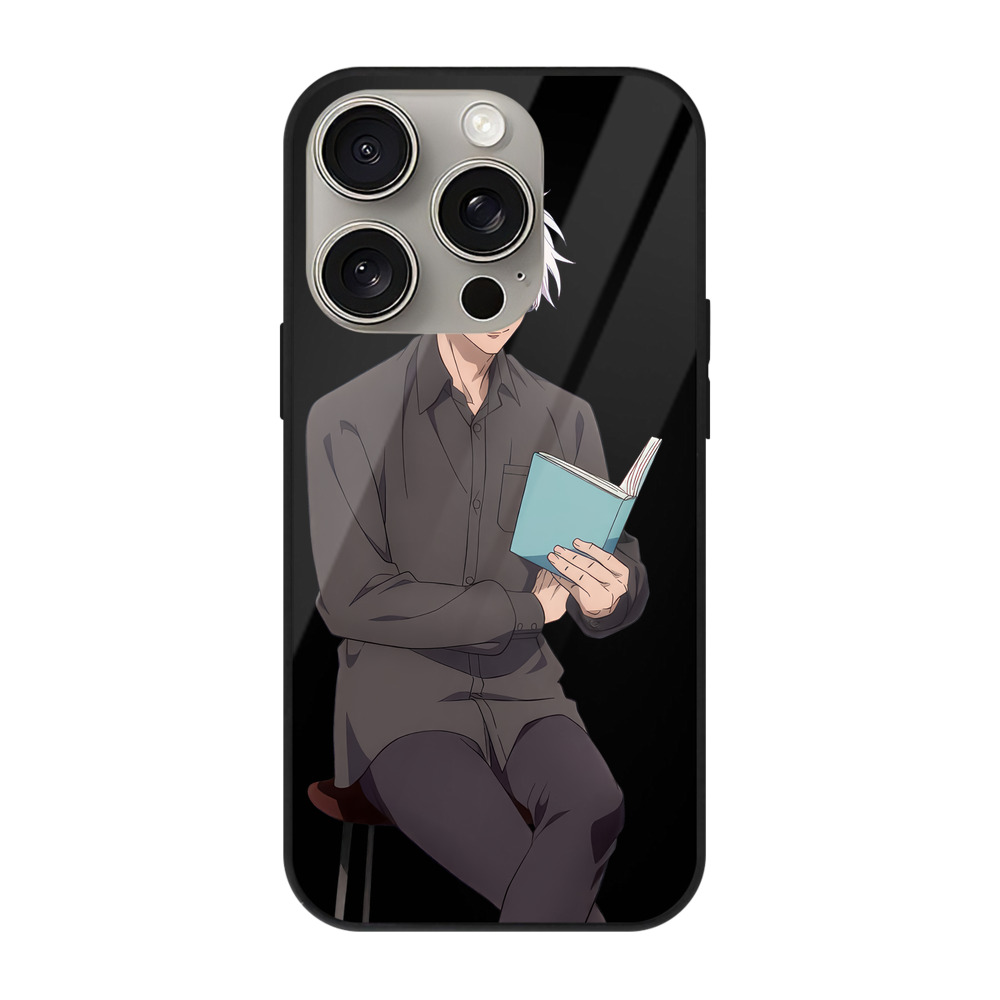 （画像用） 呪術廻戦 Jujutsu Kaisen 【iPhone15Pro対応】スマホケース 耐衝撃＆黄変防止 背面ガラス