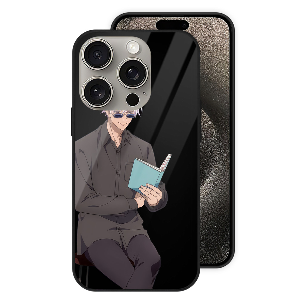 （画像用） 呪術廻戦 Jujutsu Kaisen 【iPhone15Pro対応】スマホケース 耐衝撃＆黄変防止 背面ガラス