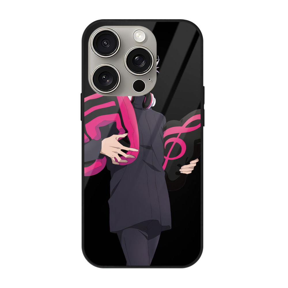 （画像用） 呪術廻戦 Jujutsu Kaisen 【iPhone15Pro対応】スマホケース 耐衝撃＆黄変防止 背面ガラス