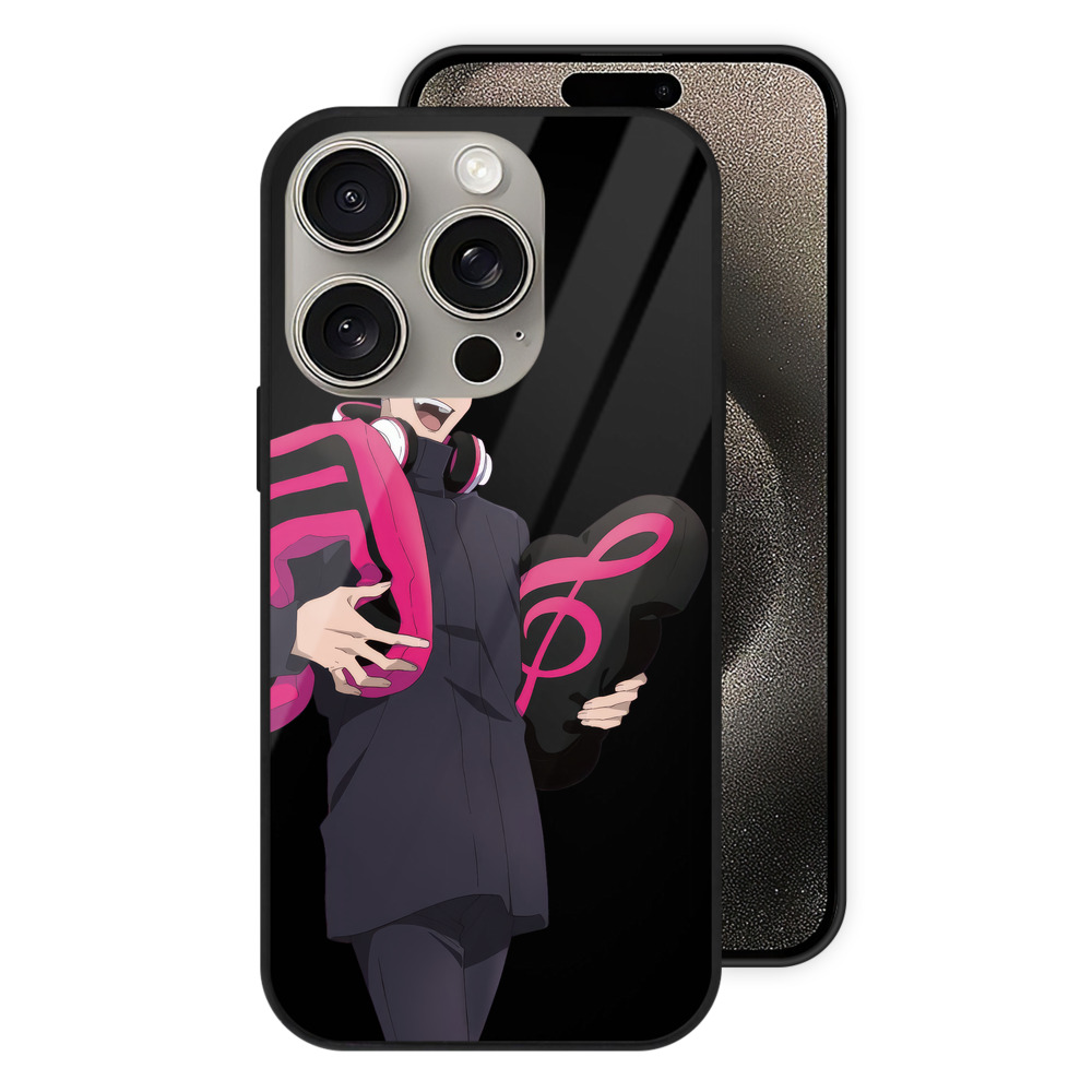 （画像用） 呪術廻戦 Jujutsu Kaisen 【iPhone15Pro対応】スマホケース 耐衝撃＆黄変防止 背面ガラス