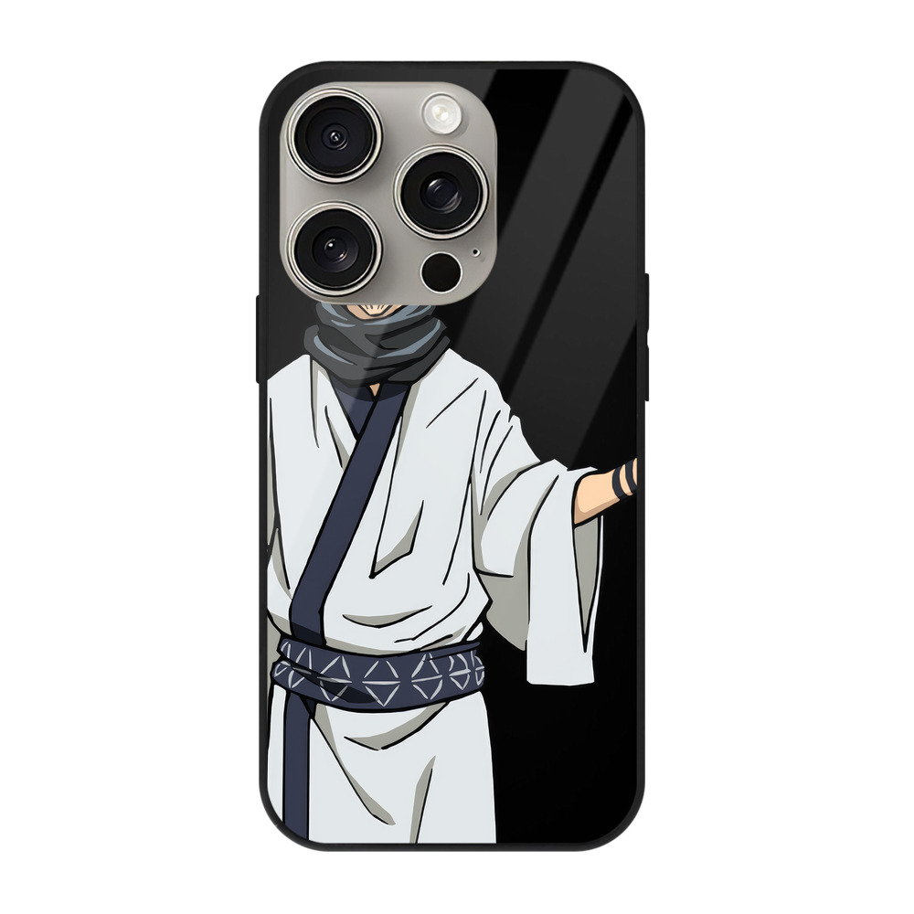 （画像用） 呪術廻戦 Jujutsu Kaisen 【iPhone15Pro対応】スマホケース 耐衝撃＆黄変防止 背面ガラス