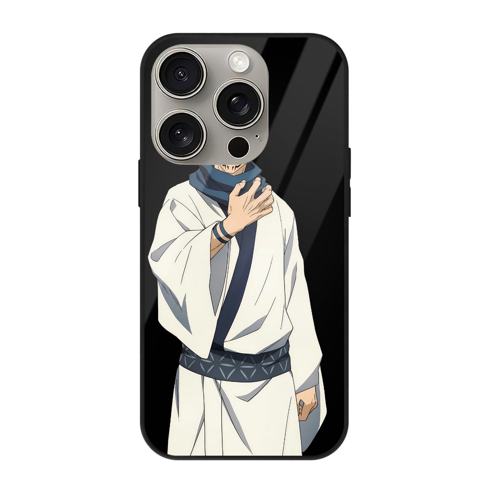（画像用） 呪術廻戦 Jujutsu Kaisen 【iPhone15Pro対応】スマホケース 耐衝撃＆黄変防止 背面ガラス