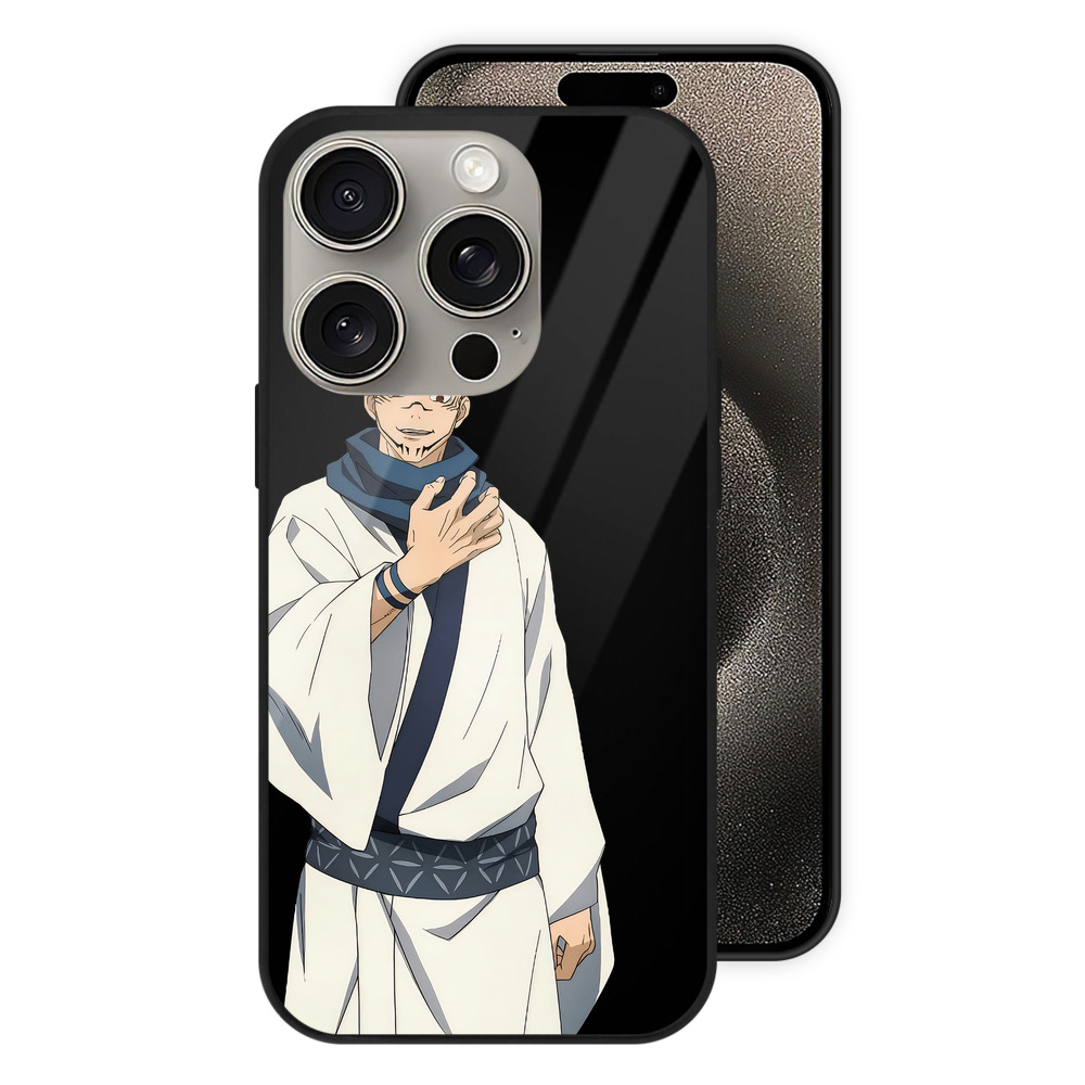 （画像用） 呪術廻戦 Jujutsu Kaisen 【iPhone15Pro対応】スマホケース 耐衝撃＆黄変防止 背面ガラス