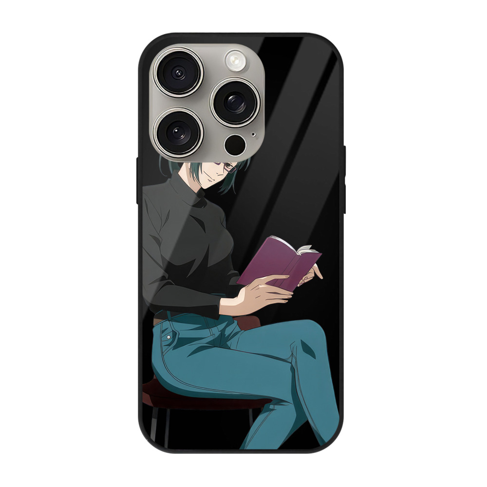 （画像用） 呪術廻戦 Jujutsu Kaisen 【iPhone15Pro対応】スマホケース 耐衝撃＆黄変防止 背面ガラス