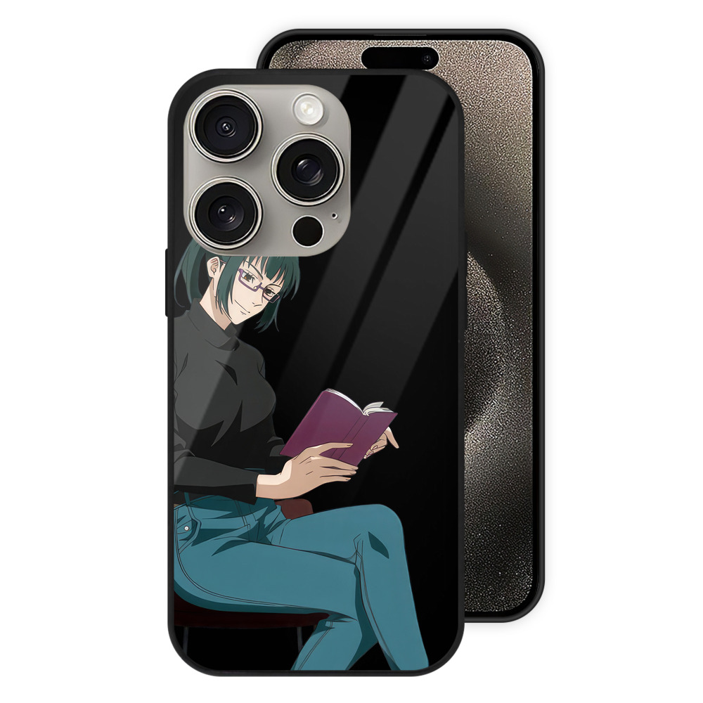 （画像用） 呪術廻戦 Jujutsu Kaisen 【iPhone15Pro対応】スマホケース 耐衝撃＆黄変防止 背面ガラス