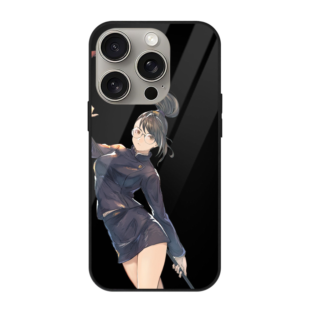 （画像用） 呪術廻戦 Jujutsu Kaisen 【iPhone15Pro対応】スマホケース 耐衝撃＆黄変防止 背面ガラス