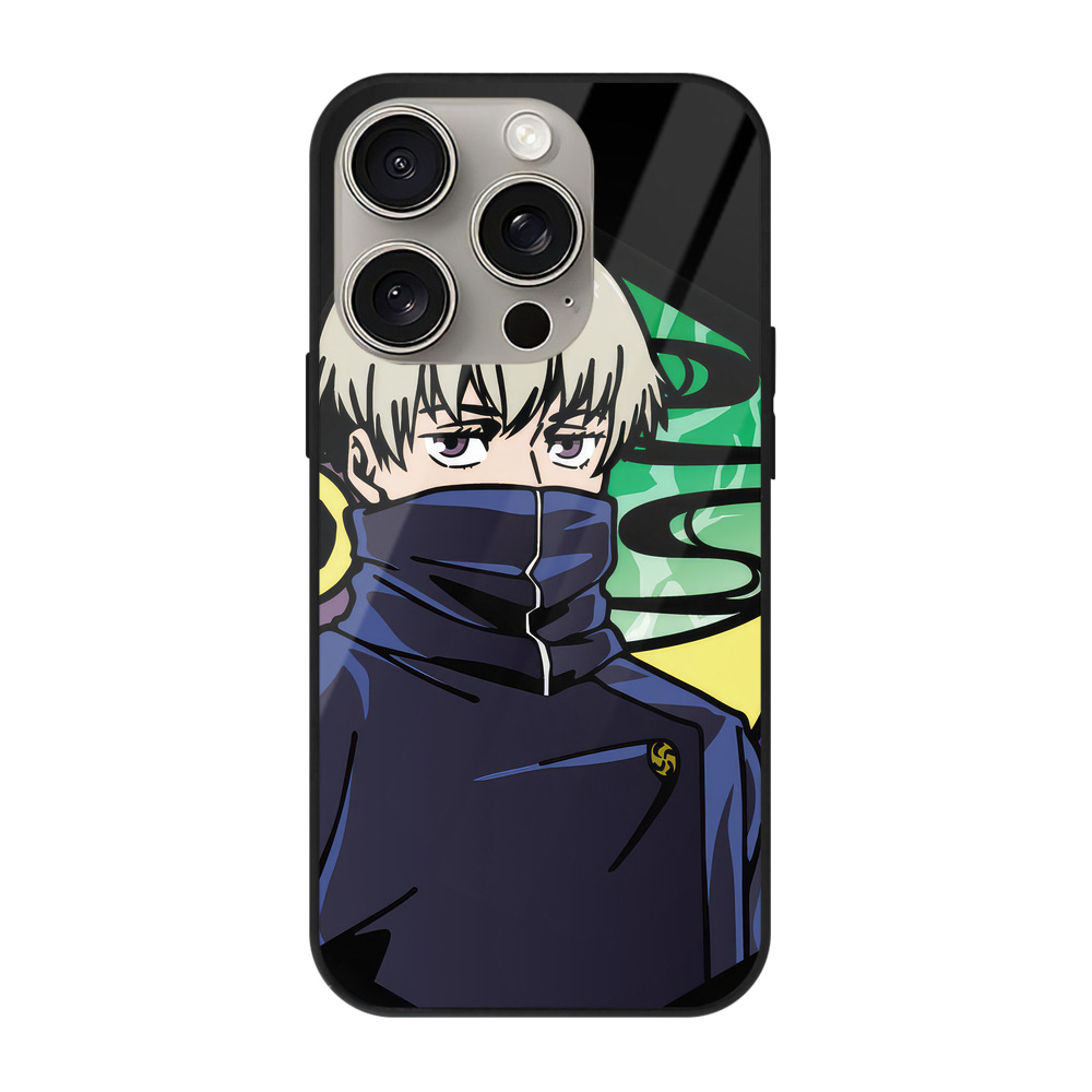 （画像用） 呪術廻戦 Jujutsu Kaisen 【iPhone15Pro対応】スマホケース 耐衝撃＆黄変防止 背面ガラス