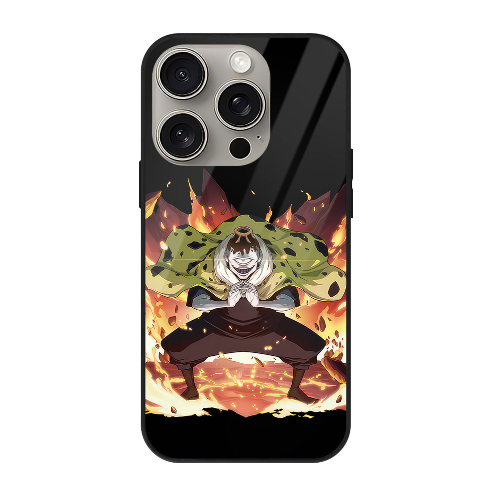 （画像用） 呪術廻戦 Jujutsu Kaisen 【iPhone15Pro対応】スマホケース 耐衝撃＆黄変防止 背面ガラス