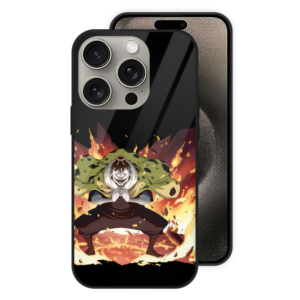 （画像用） 呪術廻戦 Jujutsu Kaisen 【iPhone15Pro対応】スマホケース 耐衝撃＆黄変防止 背面ガラス