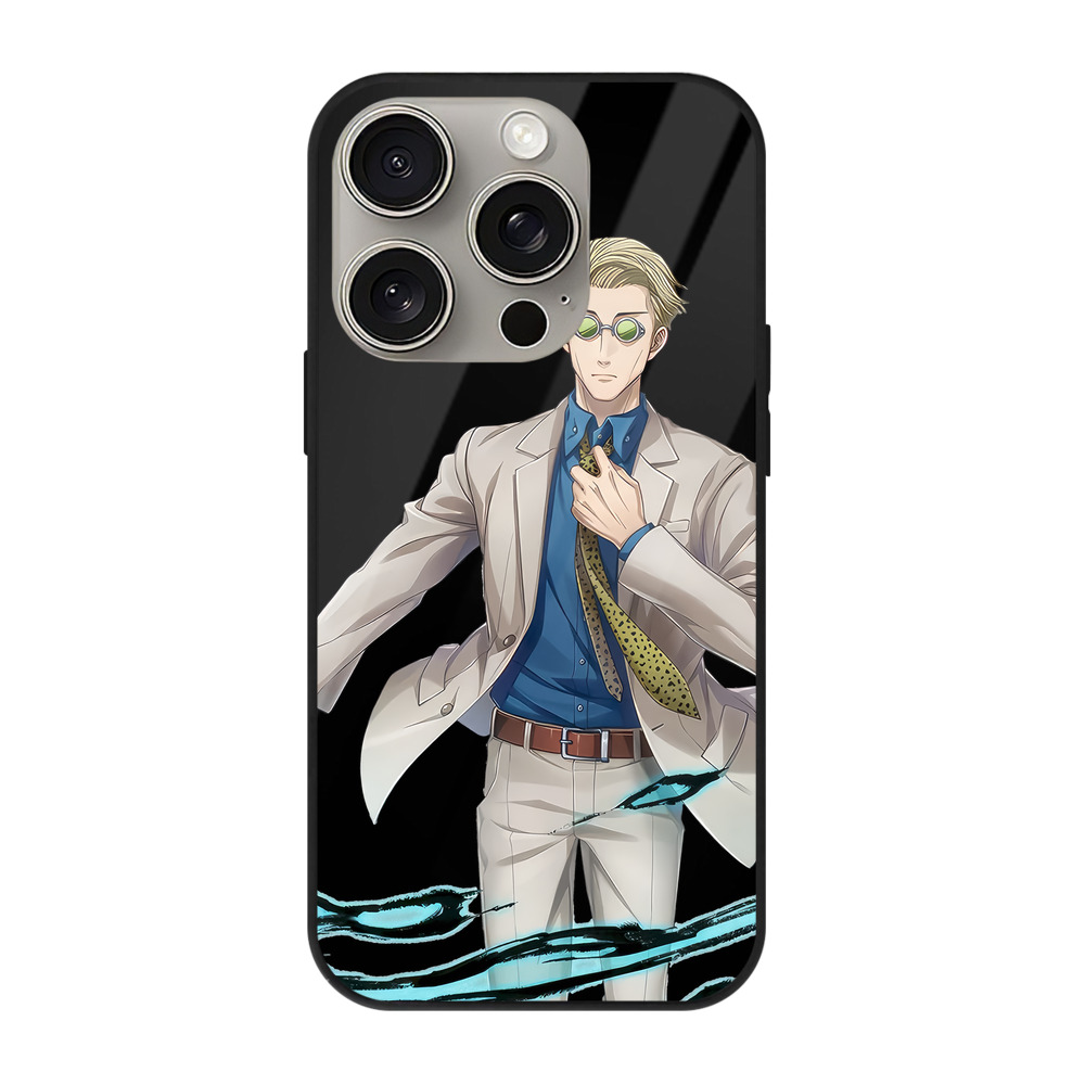 （画像用） 呪術廻戦 Jujutsu Kaisen 【iPhone15Pro対応】スマホケース 耐衝撃＆黄変防止 背面ガラス