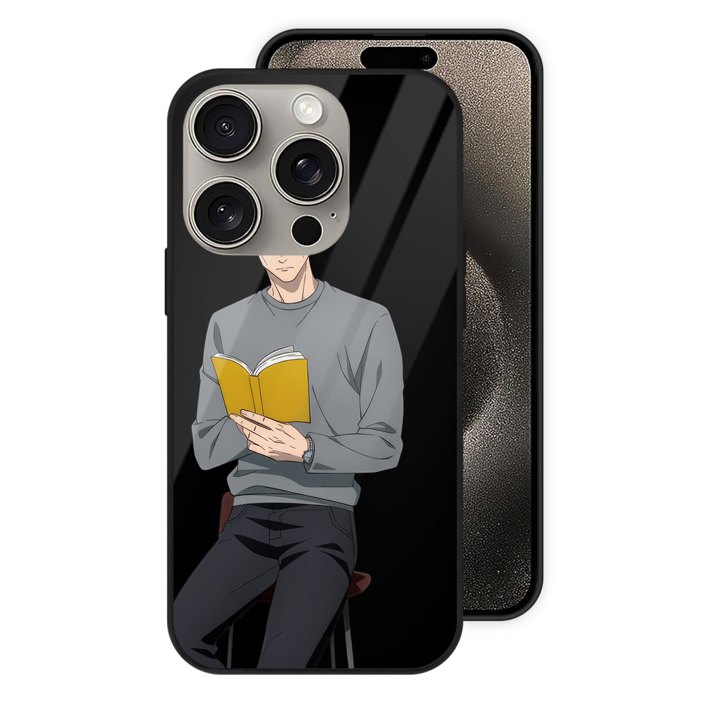 （画像用） 呪術廻戦 Jujutsu Kaisen 【iPhone15Pro対応】スマホケース 耐衝撃＆黄変防止 背面ガラス