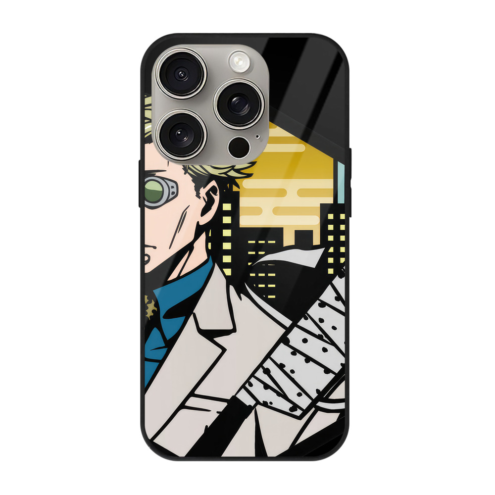 （画像用） 呪術廻戦 Jujutsu Kaisen 【iPhone15Pro対応】スマホケース 耐衝撃＆黄変防止 背面ガラス