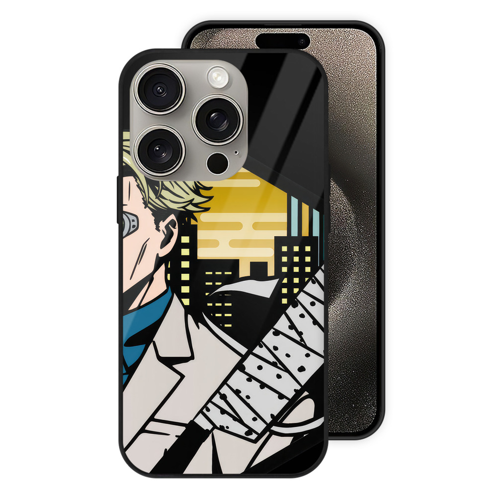 （画像用） 呪術廻戦 Jujutsu Kaisen 【iPhone15Pro対応】スマホケース 耐衝撃＆黄変防止 背面ガラス