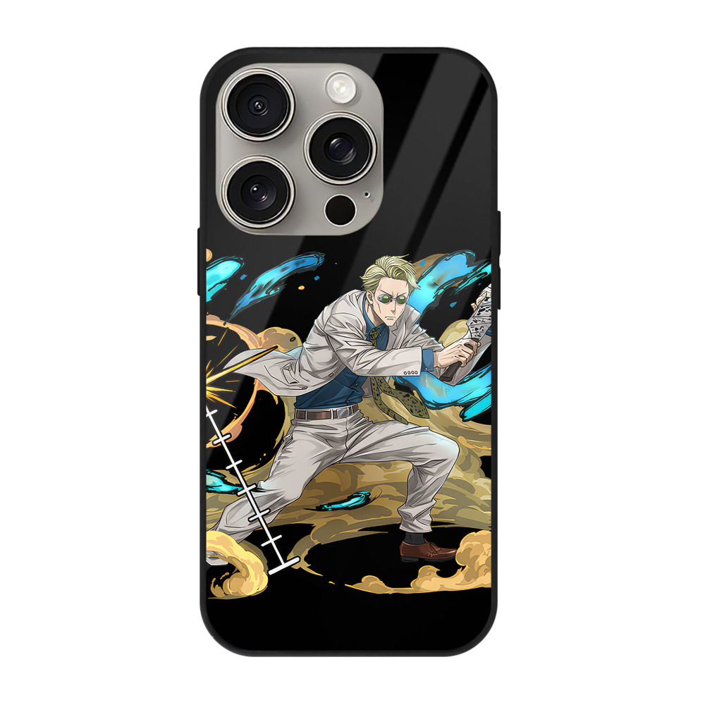 （画像用） 呪術廻戦 Jujutsu Kaisen 【iPhone15Pro対応】スマホケース 耐衝撃＆黄変防止 背面ガラス