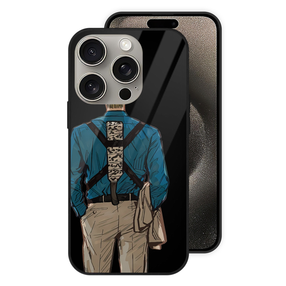 （画像用） 呪術廻戦 Jujutsu Kaisen 【iPhone15Pro対応】スマホケース 耐衝撃＆黄変防止 背面ガラス