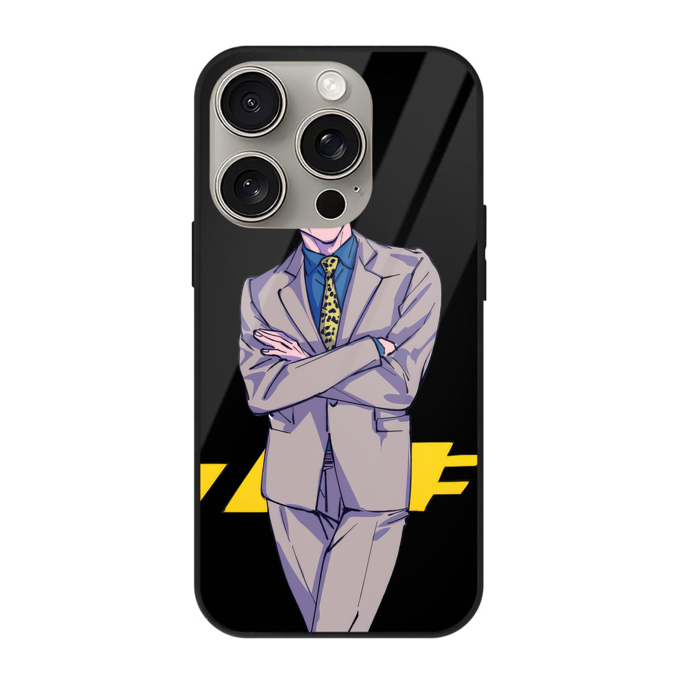 （画像用） 呪術廻戦 Jujutsu Kaisen 【iPhone15Pro対応】スマホケース 耐衝撃＆黄変防止 背面ガラス