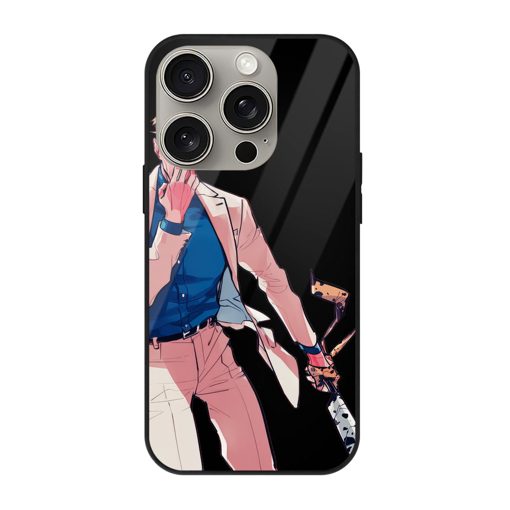 （画像用） 呪術廻戦 Jujutsu Kaisen 【iPhone15Pro対応】スマホケース 耐衝撃＆黄変防止 背面ガラス