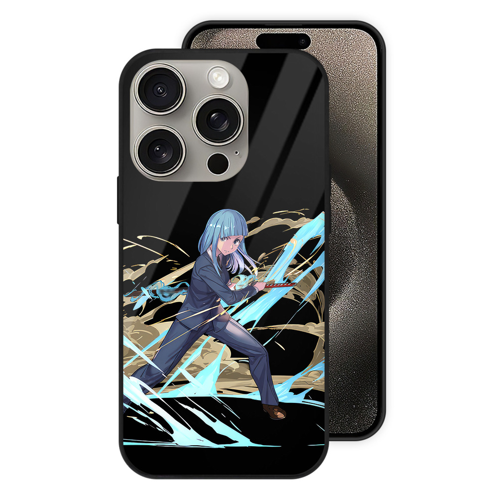（画像用） 呪術廻戦 Jujutsu Kaisen 【iPhone15Pro対応】スマホケース 耐衝撃＆黄変防止 背面ガラス