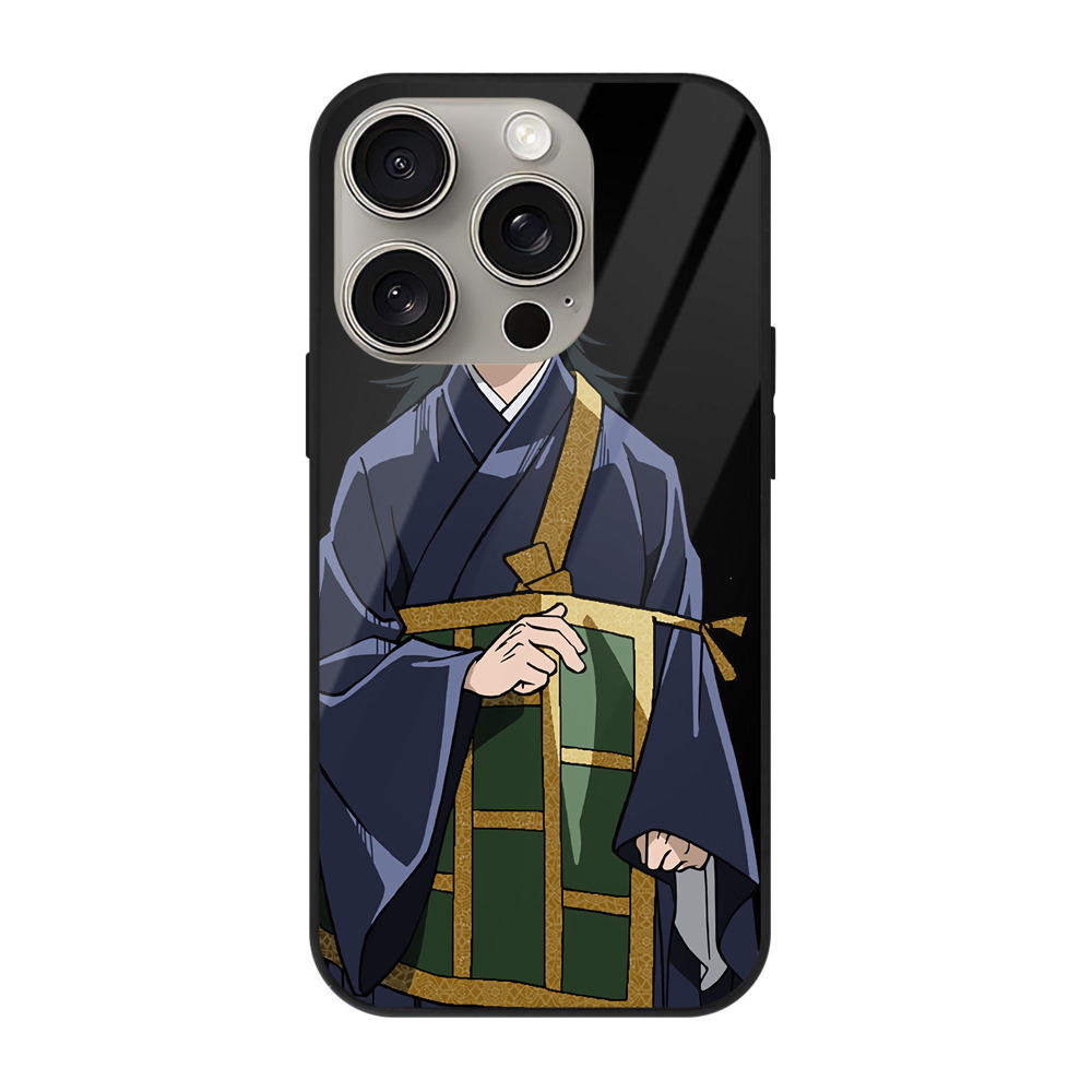 （画像用） 呪術廻戦 Jujutsu Kaisen 【iPhone15Pro対応】スマホケース 耐衝撃＆黄変防止 背面ガラス