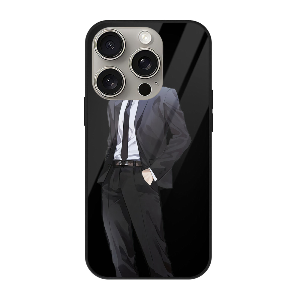 （画像用） 呪術廻戦 Jujutsu Kaisen 【iPhone15Pro対応】スマホケース 耐衝撃＆黄変防止 背面ガラス