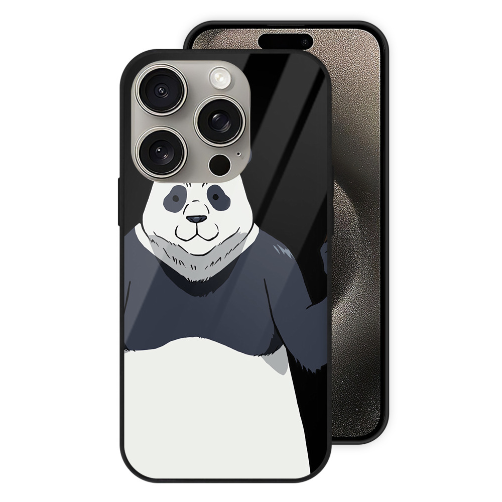 （画像用） 呪術廻戦 Jujutsu Kaisen 【iPhone15Pro対応】スマホケース 耐衝撃＆黄変防止 背面ガラス