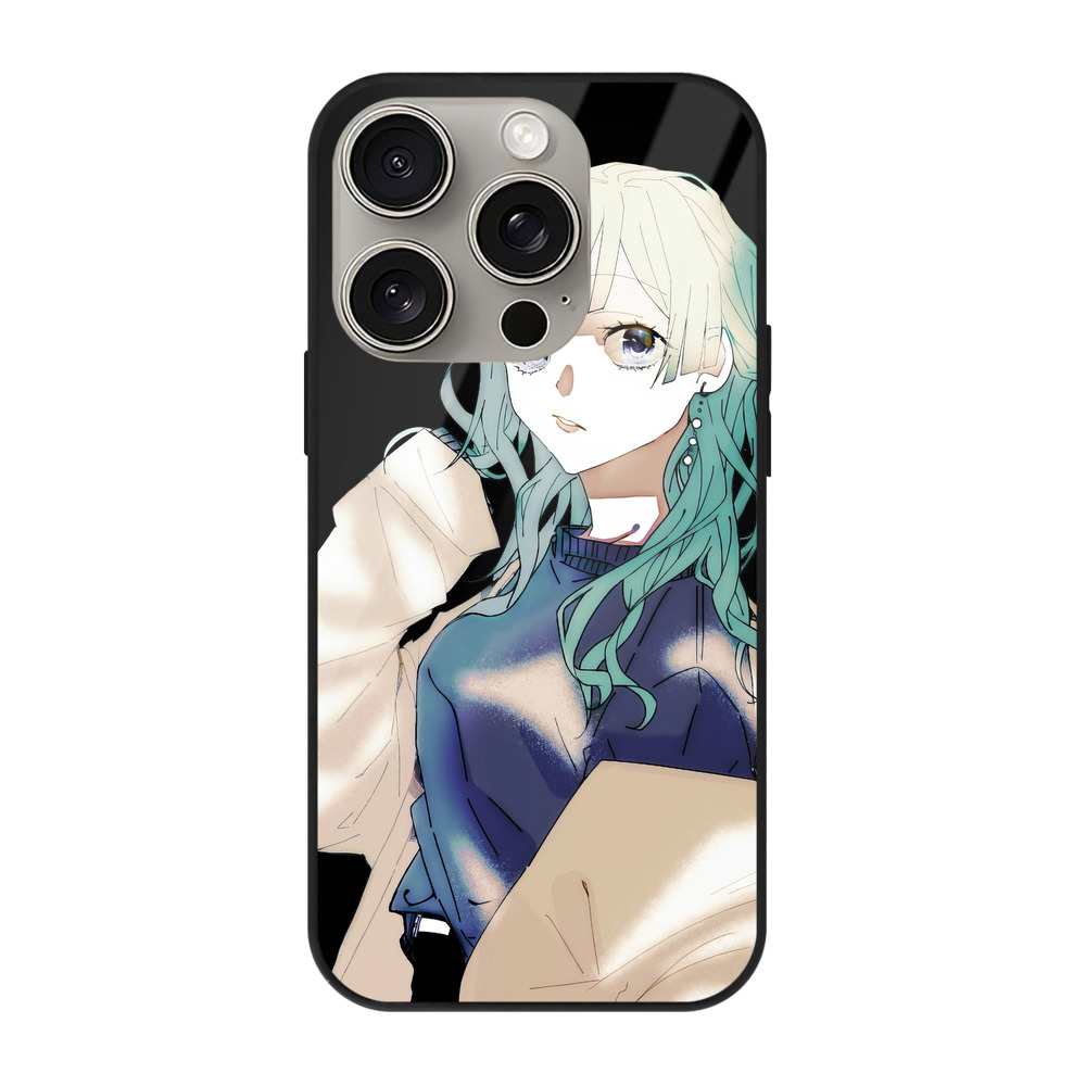 （画像用） 呪術廻戦 Jujutsu Kaisen 【iPhone15Pro対応】スマホケース 耐衝撃＆黄変防止 背面ガラス