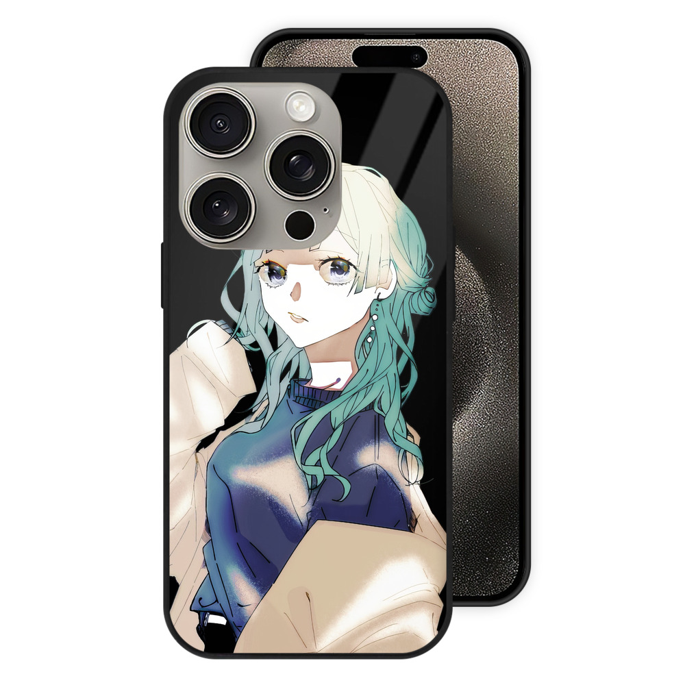（画像用） 呪術廻戦 Jujutsu Kaisen 【iPhone15Pro対応】スマホケース 耐衝撃＆黄変防止 背面ガラス