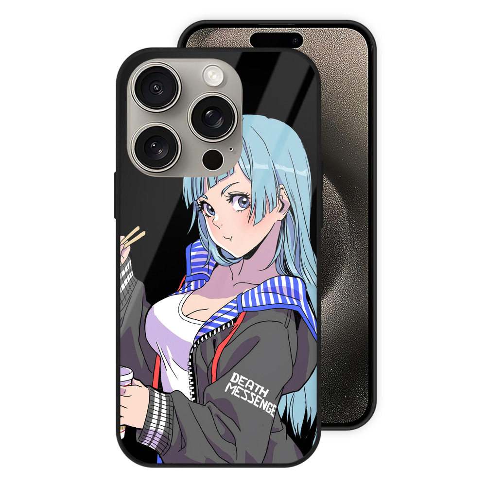 （画像用） 呪術廻戦 Jujutsu Kaisen 【iPhone15Pro対応】スマホケース 耐衝撃＆黄変防止 背面ガラス