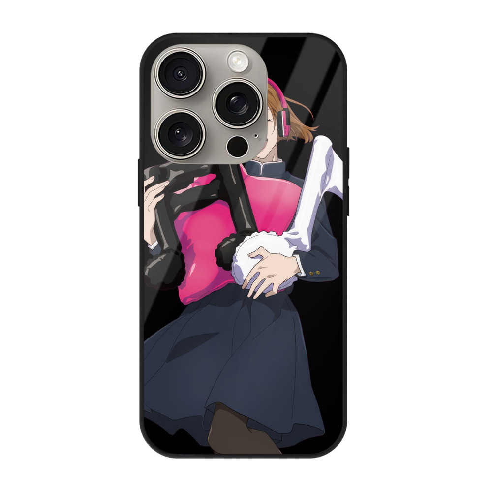 （画像用） 呪術廻戦 Jujutsu Kaisen 【iPhone15Pro対応】スマホケース 耐衝撃＆黄変防止 背面ガラス