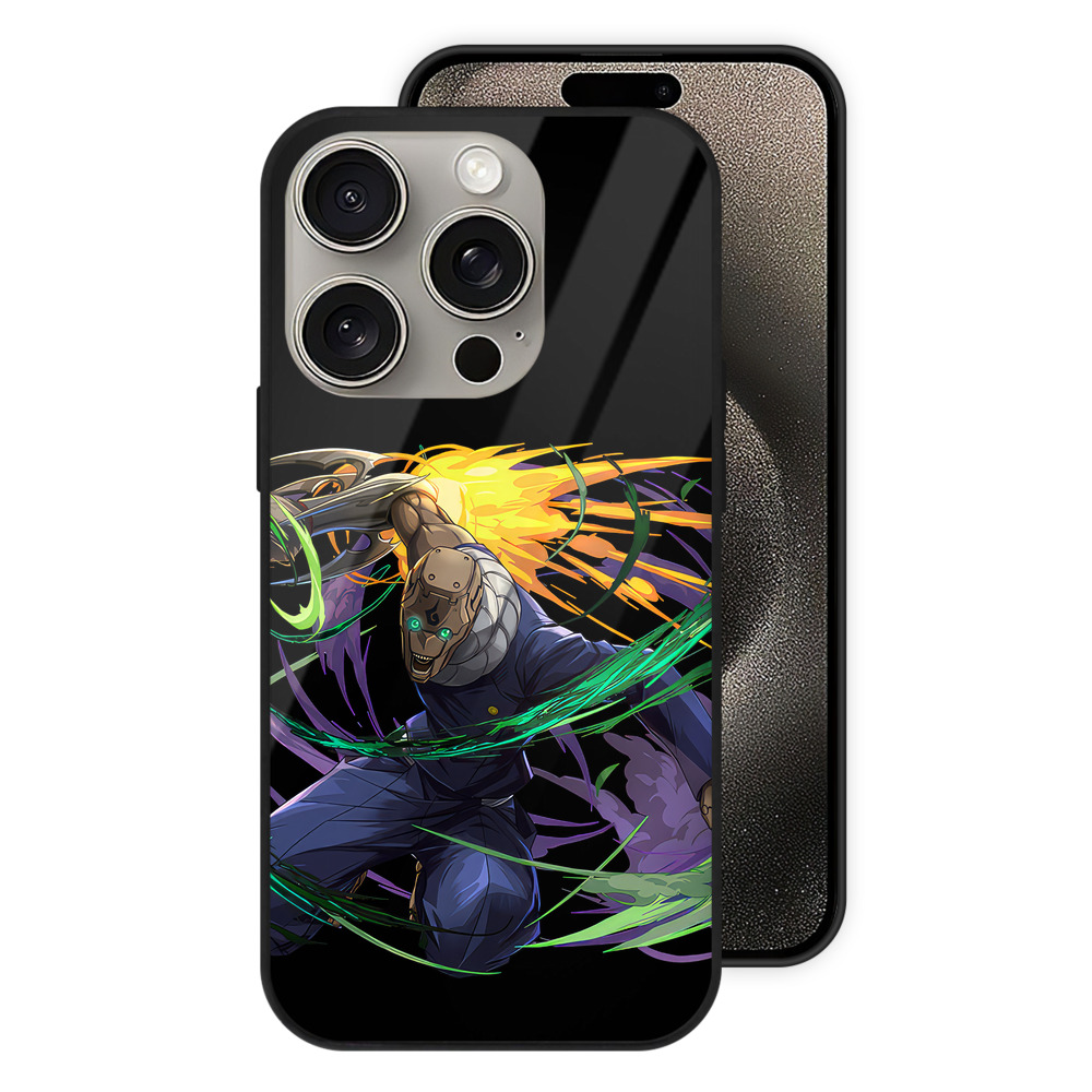 （画像用） 呪術廻戦 Jujutsu Kaisen 【iPhone15Pro対応】スマホケース 耐衝撃＆黄変防止 背面ガラス