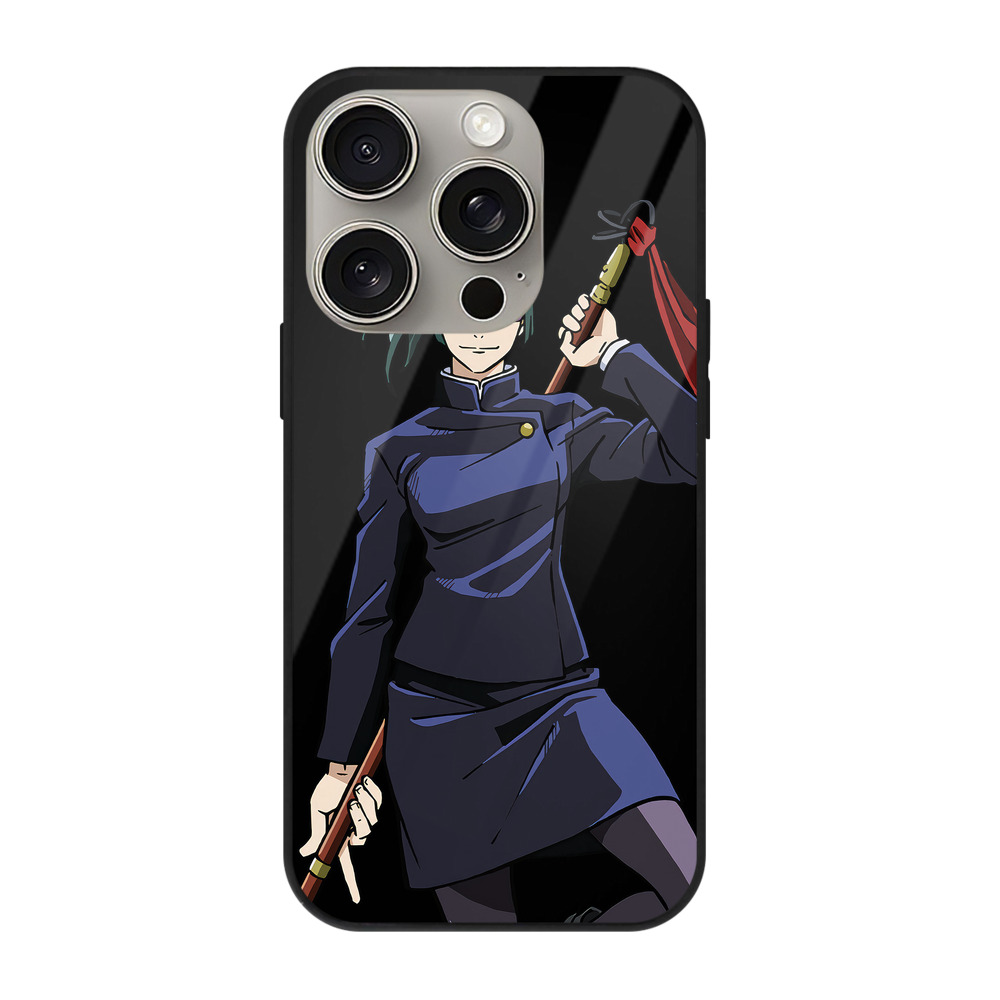 （画像用） 呪術廻戦 Jujutsu Kaisen 【iPhone15Pro対応】スマホケース 耐衝撃＆黄変防止 背面ガラス