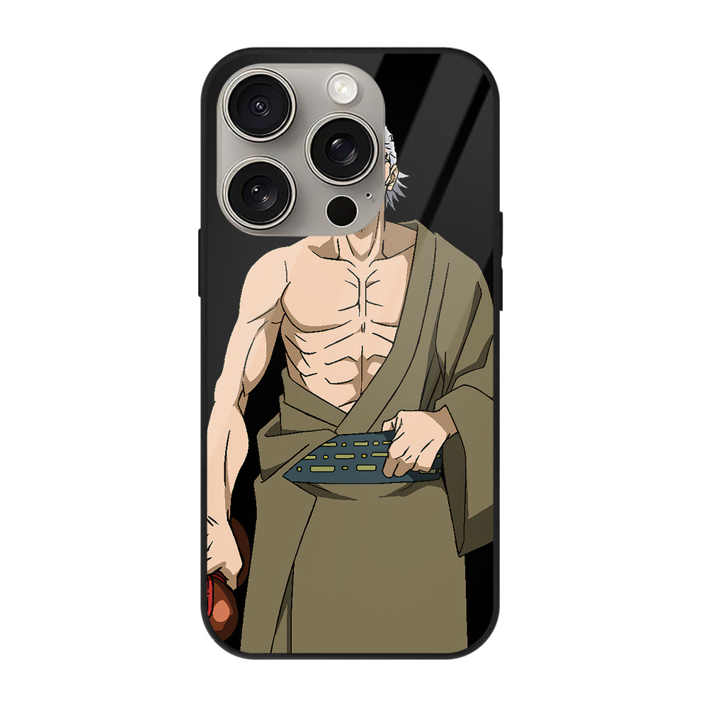 （画像用） 呪術廻戦 Jujutsu Kaisen 【iPhone15Pro対応】スマホケース 耐衝撃＆黄変防止 背面ガラス