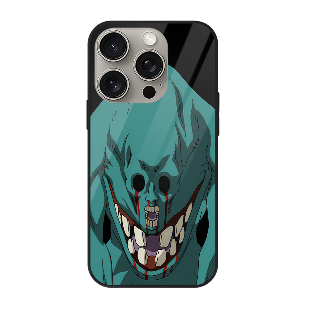 （画像用） 呪術廻戦 Jujutsu Kaisen 【iPhone15Pro対応】スマホケース 耐衝撃＆黄変防止 背面ガラス