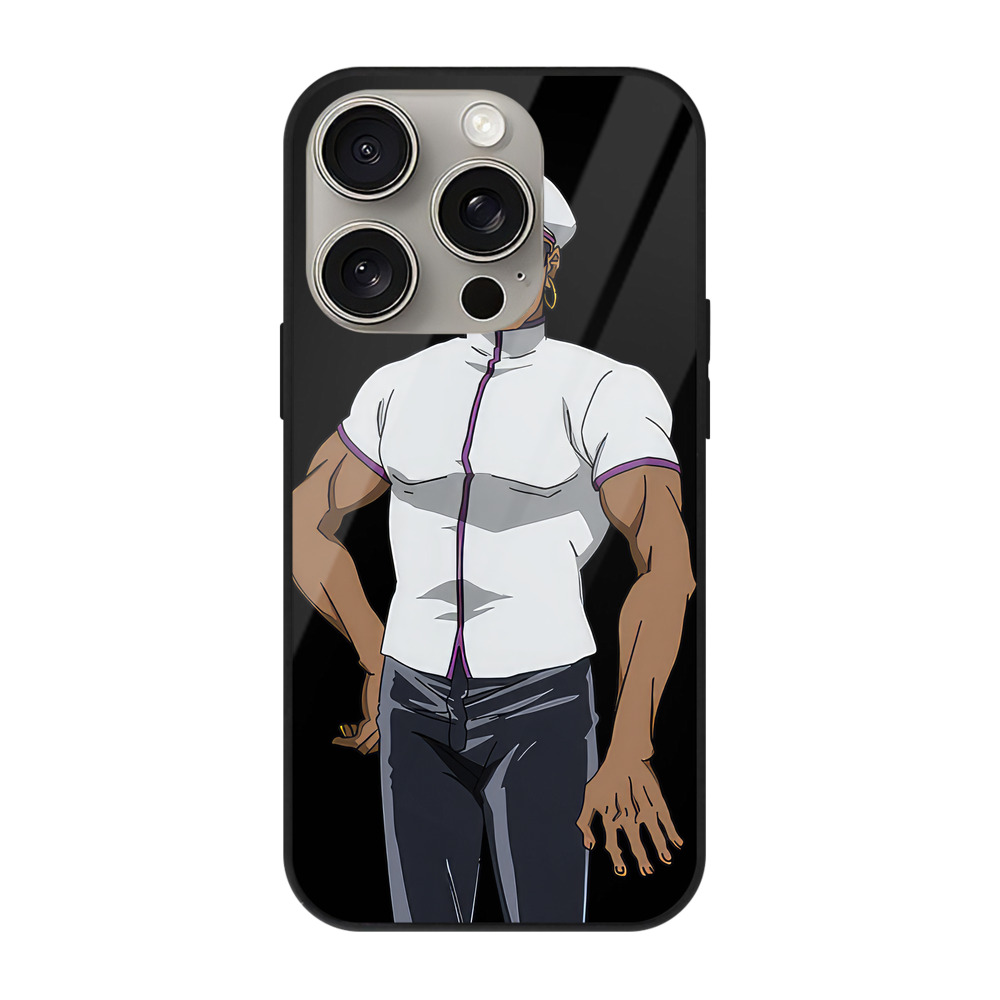（画像用） 呪術廻戦 Jujutsu Kaisen 【iPhone15Pro対応】スマホケース 耐衝撃＆黄変防止 背面ガラス