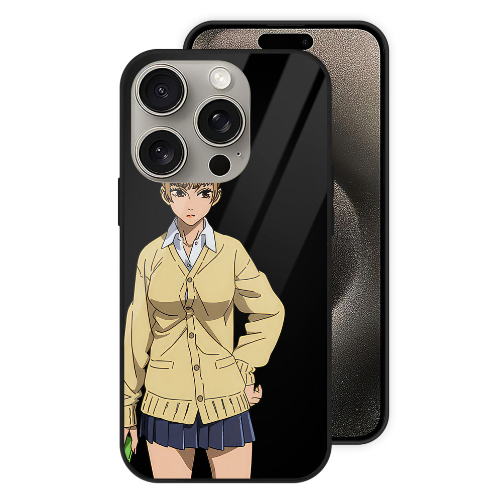 （画像用） 呪術廻戦 Jujutsu Kaisen 【iPhone15Pro対応】スマホケース 耐衝撃＆黄変防止 背面ガラス