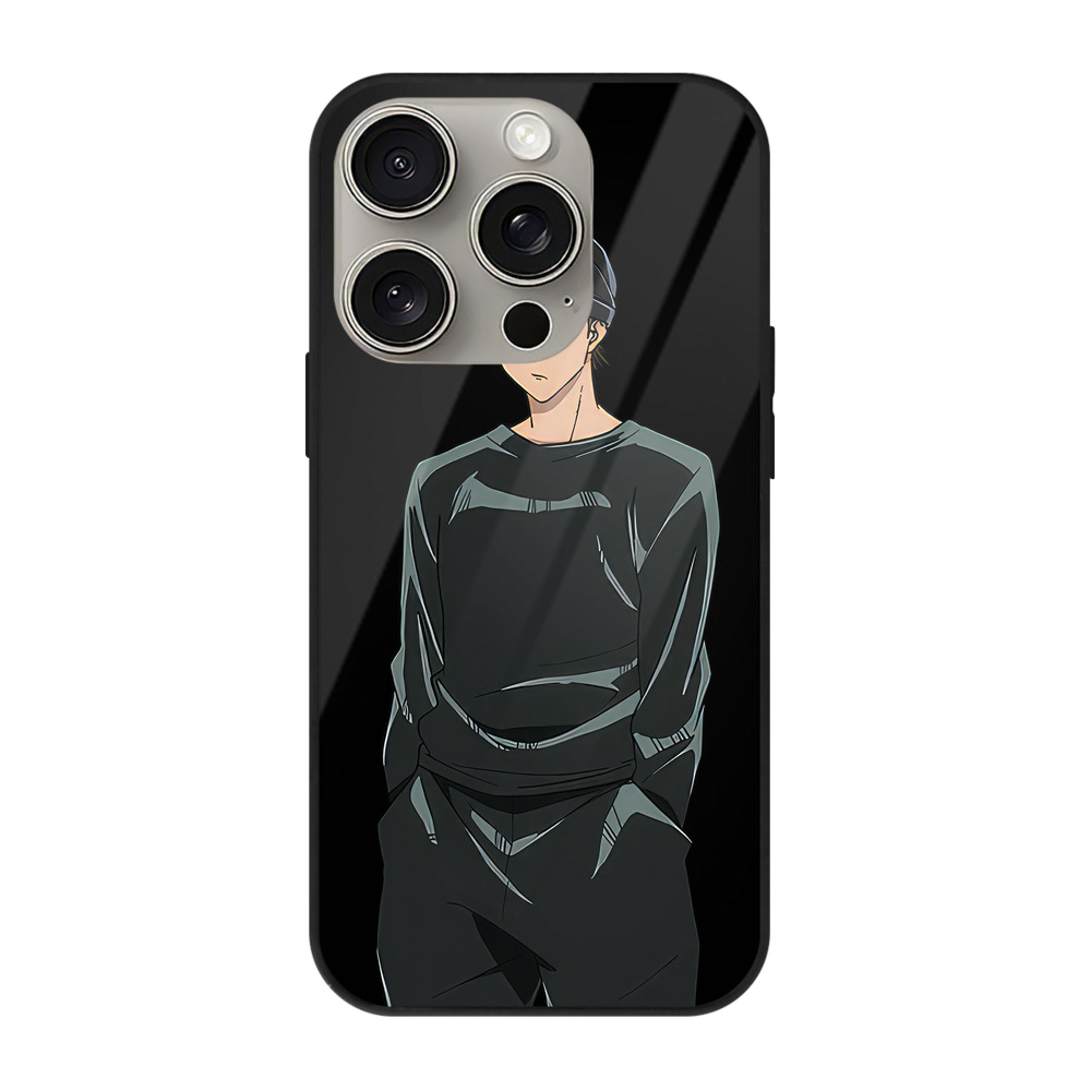 （画像用） 呪術廻戦 Jujutsu Kaisen 【iPhone15Pro対応】スマホケース 耐衝撃＆黄変防止 背面ガラス