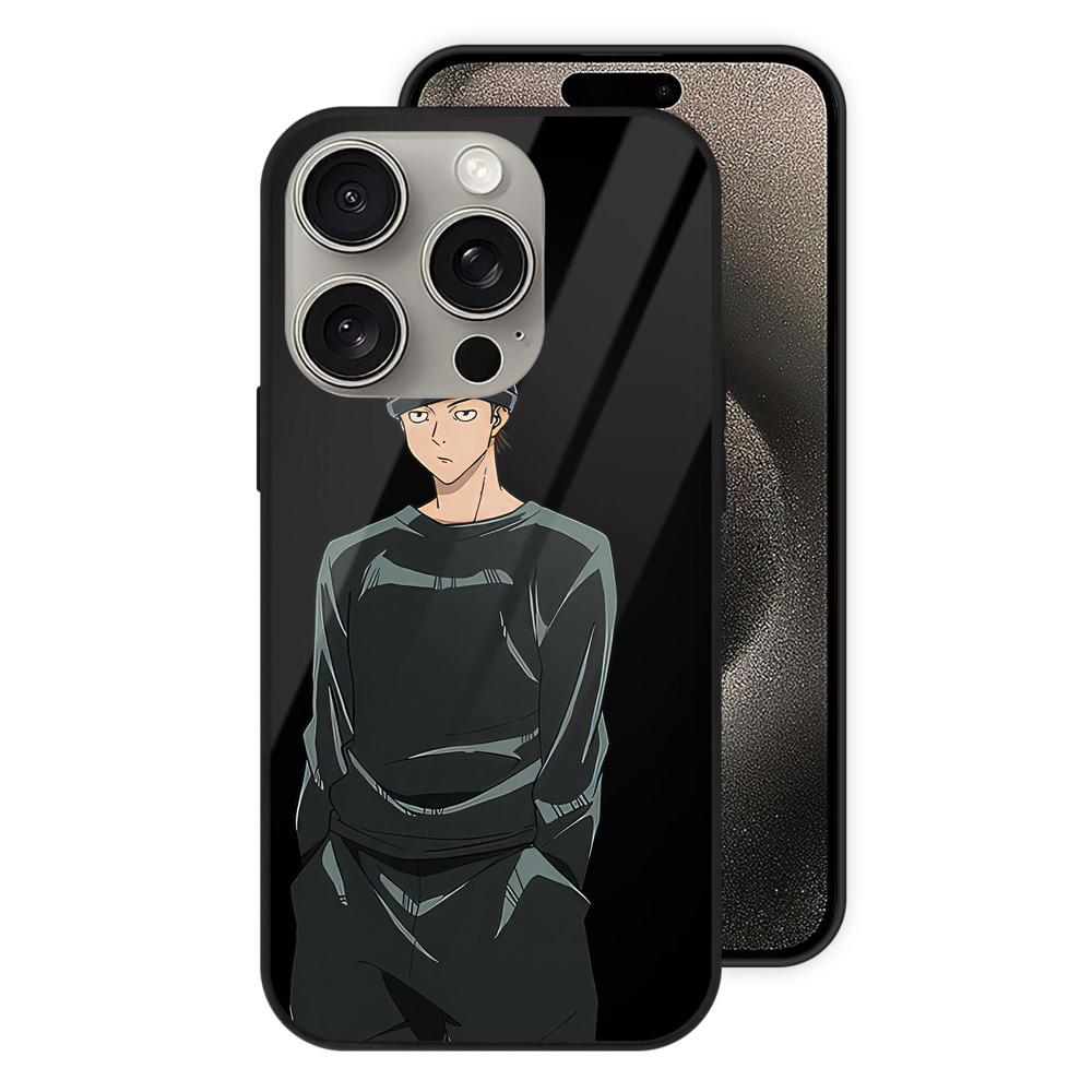 （画像用） 呪術廻戦 Jujutsu Kaisen 【iPhone15Pro対応】スマホケース 耐衝撃＆黄変防止 背面ガラス