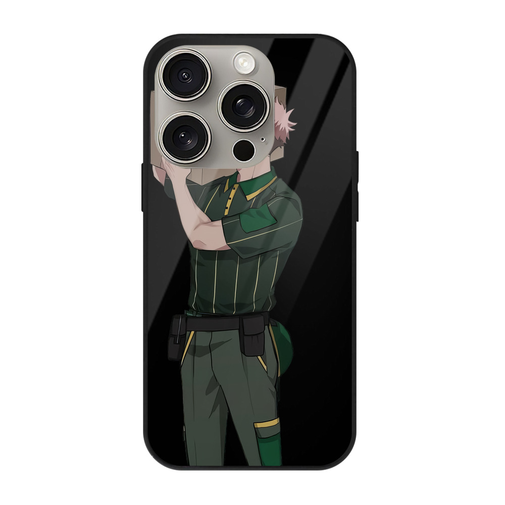 （画像用） 呪術廻戦 Jujutsu Kaisen 【iPhone15Pro対応】スマホケース 耐衝撃＆黄変防止 背面ガラス