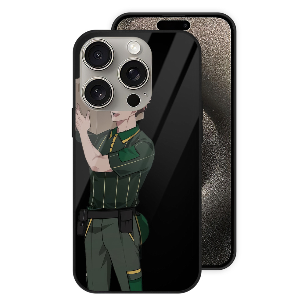 （画像用） 呪術廻戦 Jujutsu Kaisen 【iPhone15Pro対応】スマホケース 耐衝撃＆黄変防止 背面ガラス