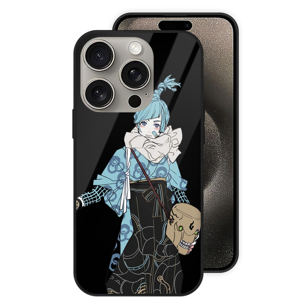 （画像用） 呪術廻戦 Jujutsu Kaisen 【iPhone15Pro対応】スマホケース 耐衝撃＆黄変防止 背面ガラス
