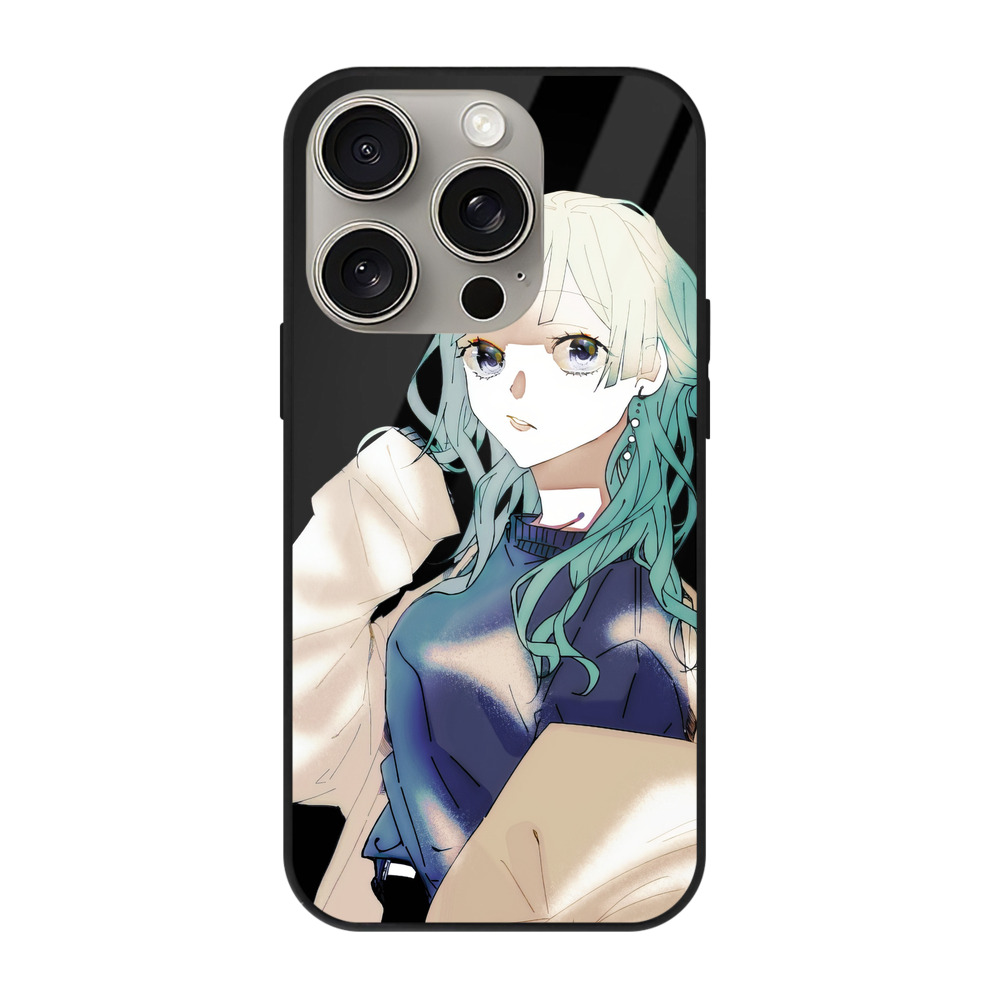 （画像用） 呪術廻戦 Jujutsu Kaisen 【iPhone15Pro対応】スマホケース 耐衝撃＆黄変防止 背面ガラス