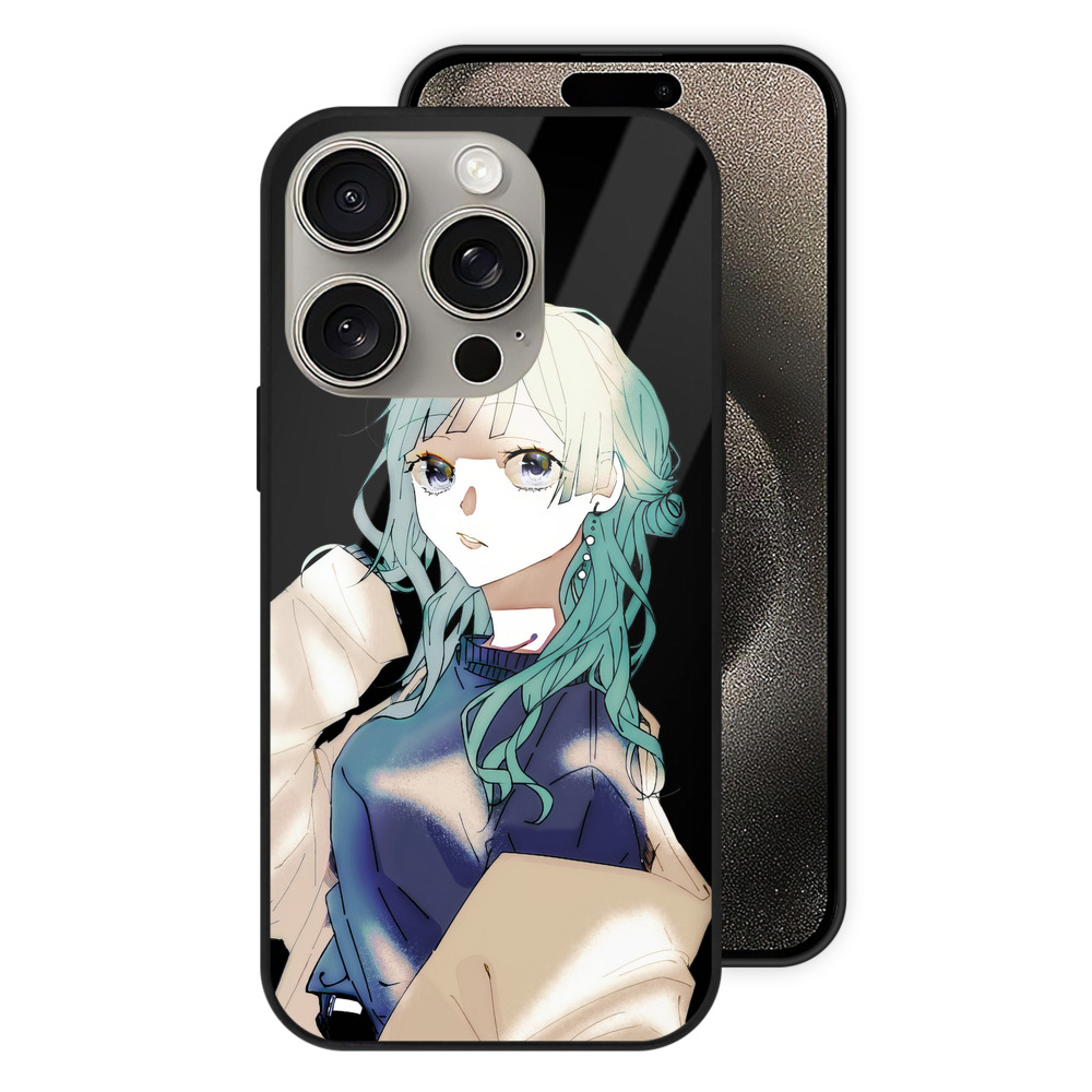 （画像用） 呪術廻戦 Jujutsu Kaisen 【iPhone15Pro対応】スマホケース 耐衝撃＆黄変防止 背面ガラス